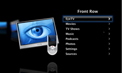 Screenshot of Front Row EyeTV